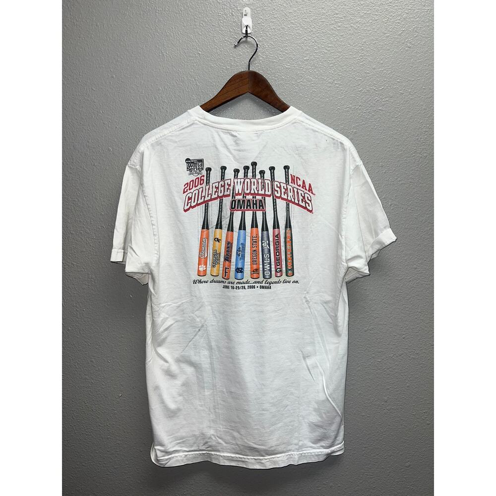 Vintage College World Series Shirt 2006 NCAA Baseball Omaha Tee VTG Large
